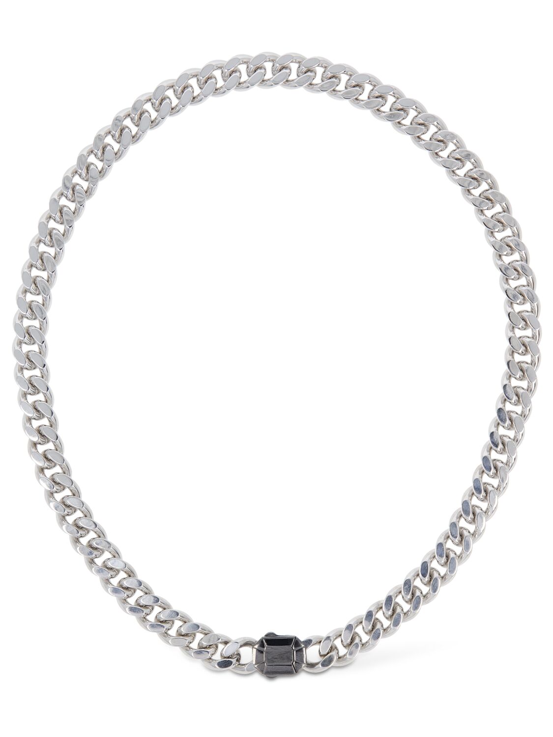 Eéra Dimitri Brushed Chain Necklace In Silver