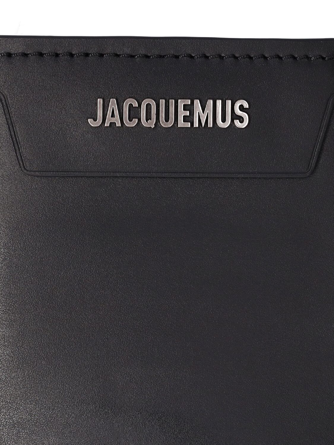 Shop Jacquemus Le Porte Poche Meunier Leather Wallet In Black