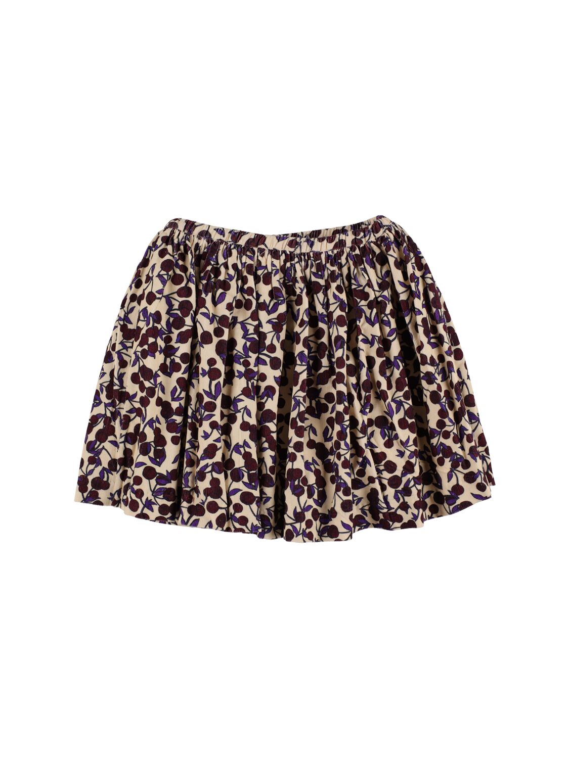 Shop Bonpoint Suzon Printed Cotton Skirt In Multicolor