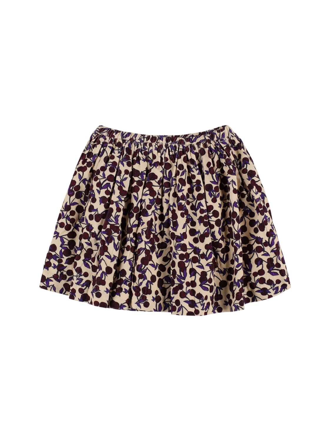 Shop Bonpoint Suzon Printed Cotton Skirt In Multicolor