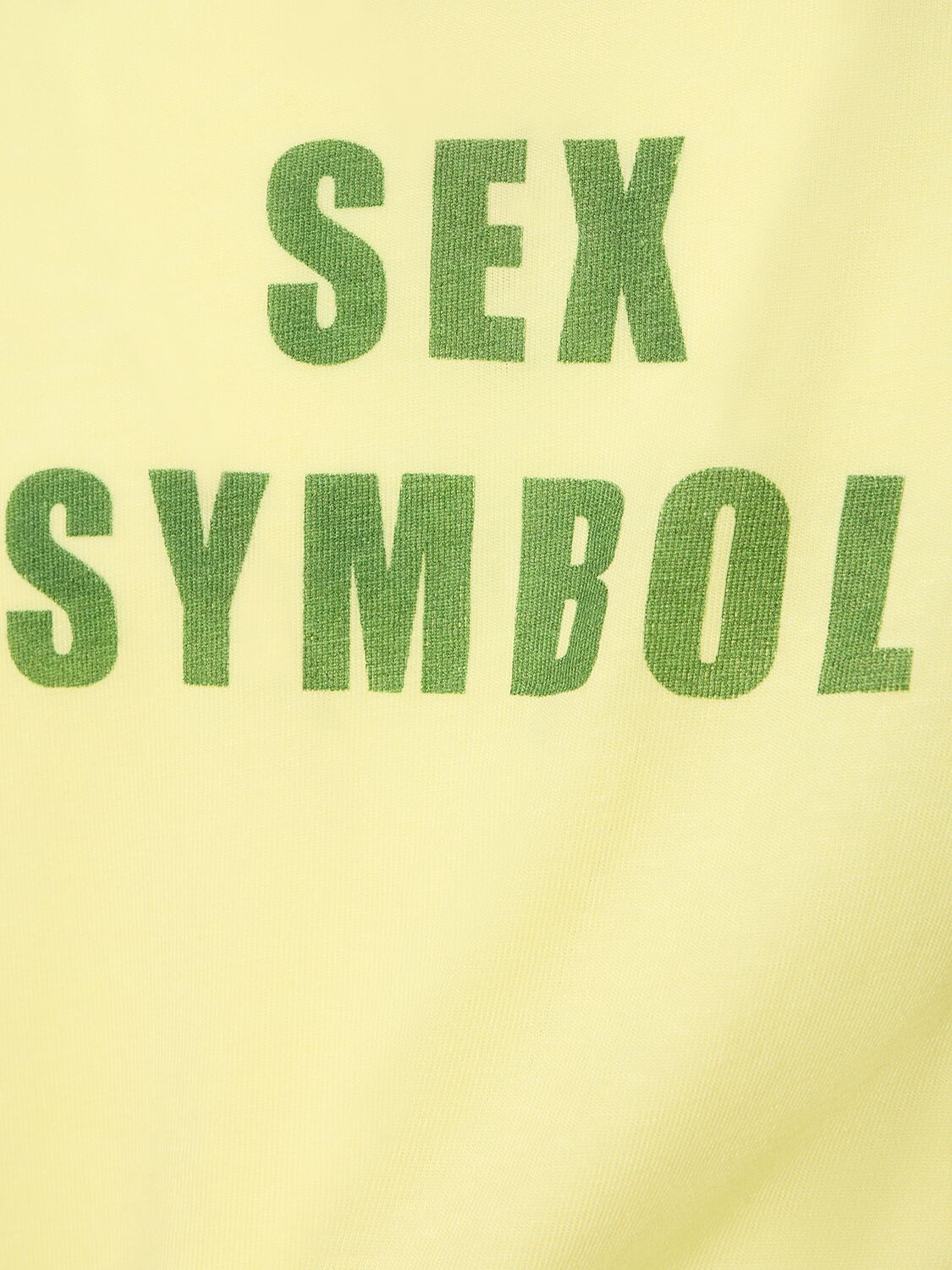 Shop Jaded London Sex Symbol Flocked Viscose T-shirt In White,green