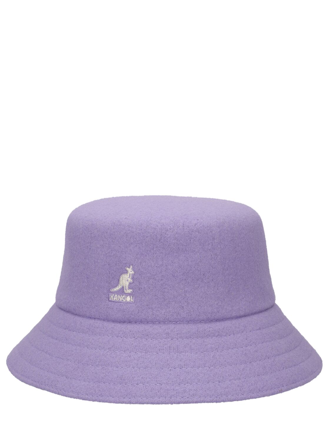 Shop Kangol Lahinch Wool Blend Bucket Hat In Lilac