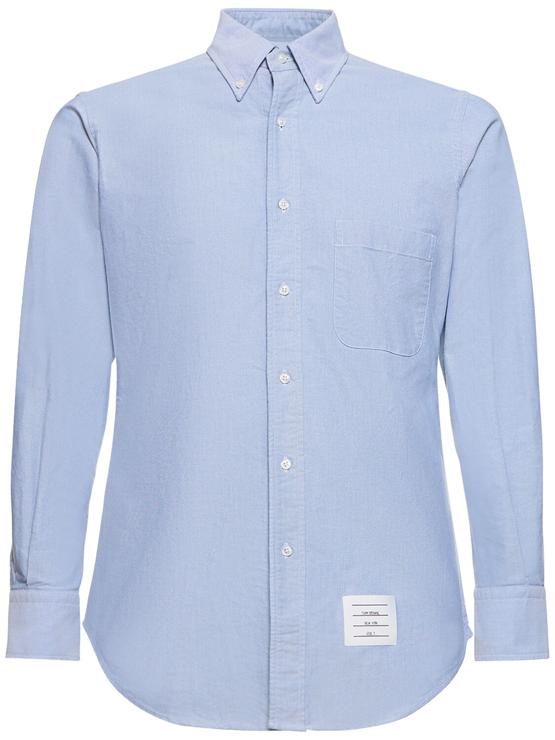 Thom Browne Classic Oxford Button Down Shirt In Light Blue
