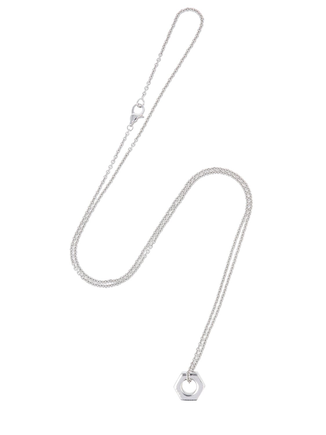 Shop Eéra Mini Dado Necklace In Silver