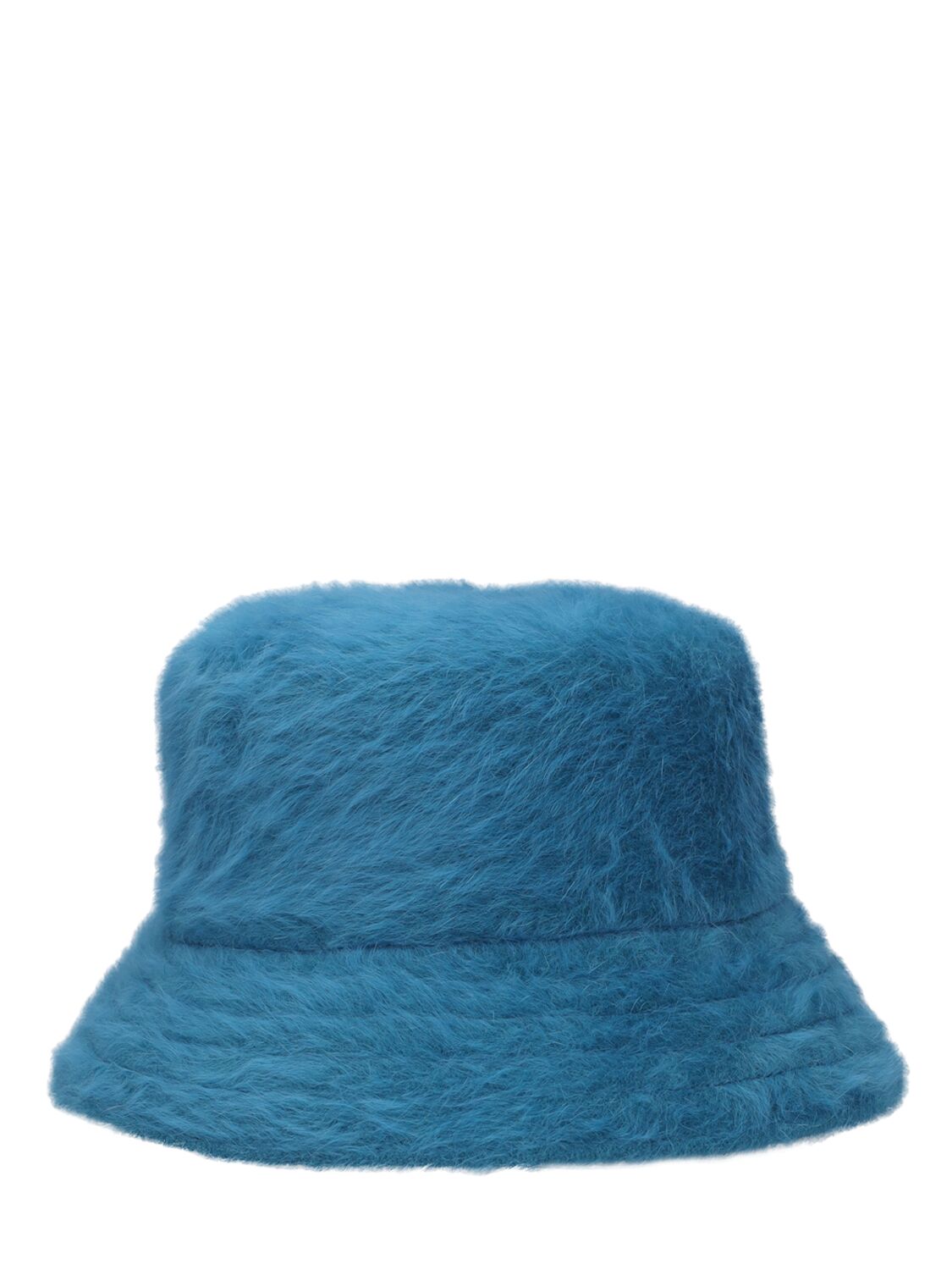 Shop Kangol Furgora Casual Angora Blend Bucket Hat In Teal
