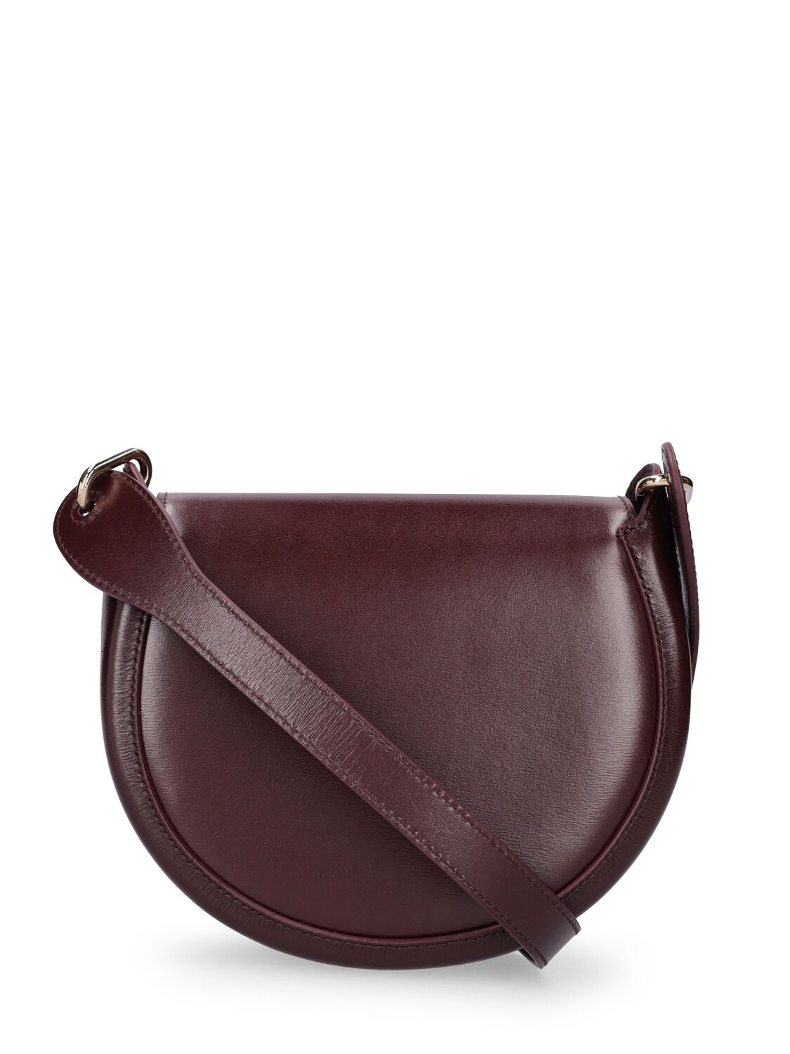 Shop Chloé Small Arlene Leather Shoulder Bag In Deep Violine
