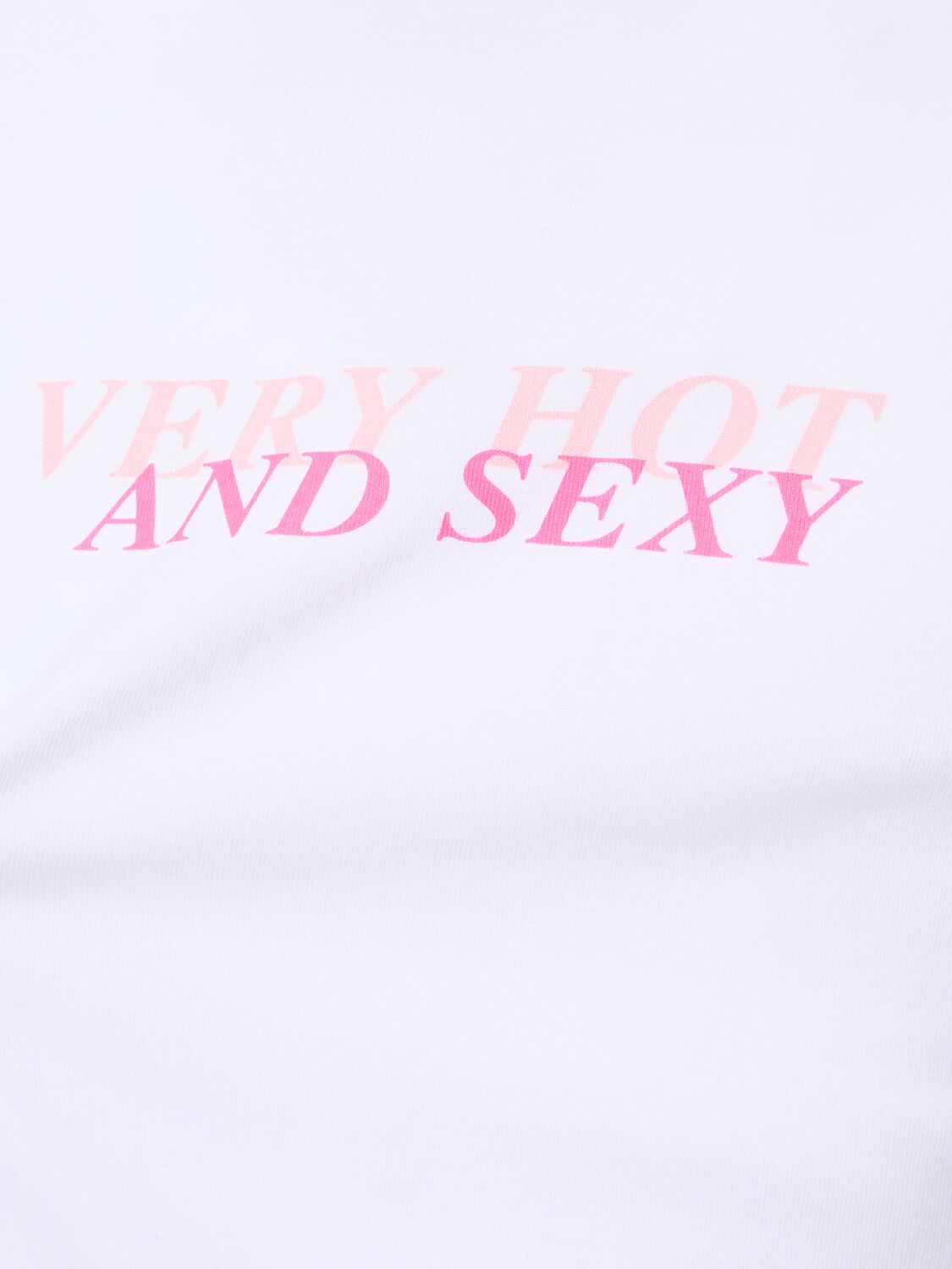 Shop Jaded London Ver Hot And Sexy Shrunken T-shirt In White,pink