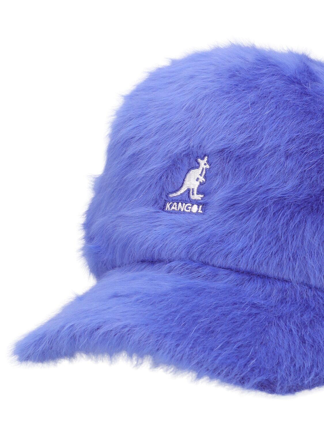 Shop Kangol Furgora Casual Angora Blend Baseball Cap In Blue