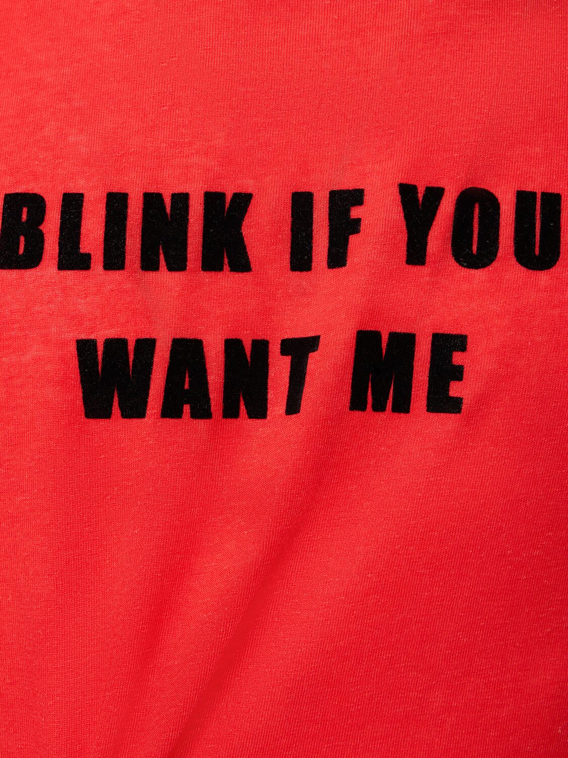 Shop Jaded London Blink If You Want Me Viscose T-shirt In Red,black