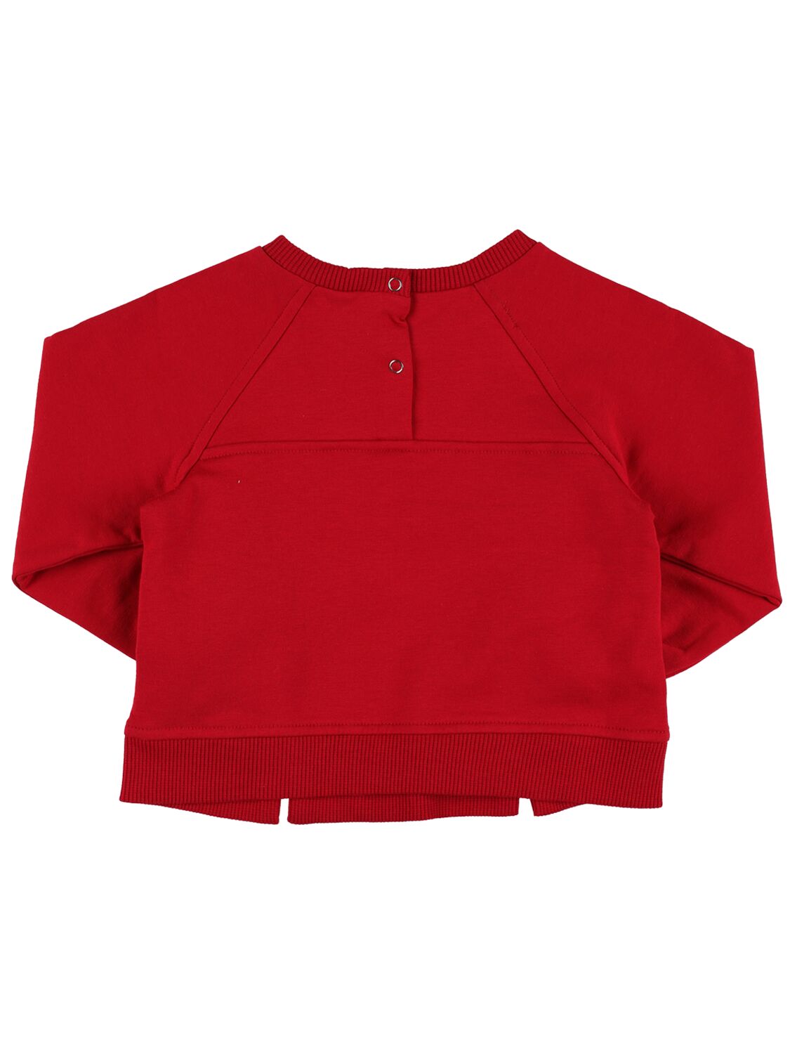 Shop Monnalisa Cotton Blend Sweatshirt In Red