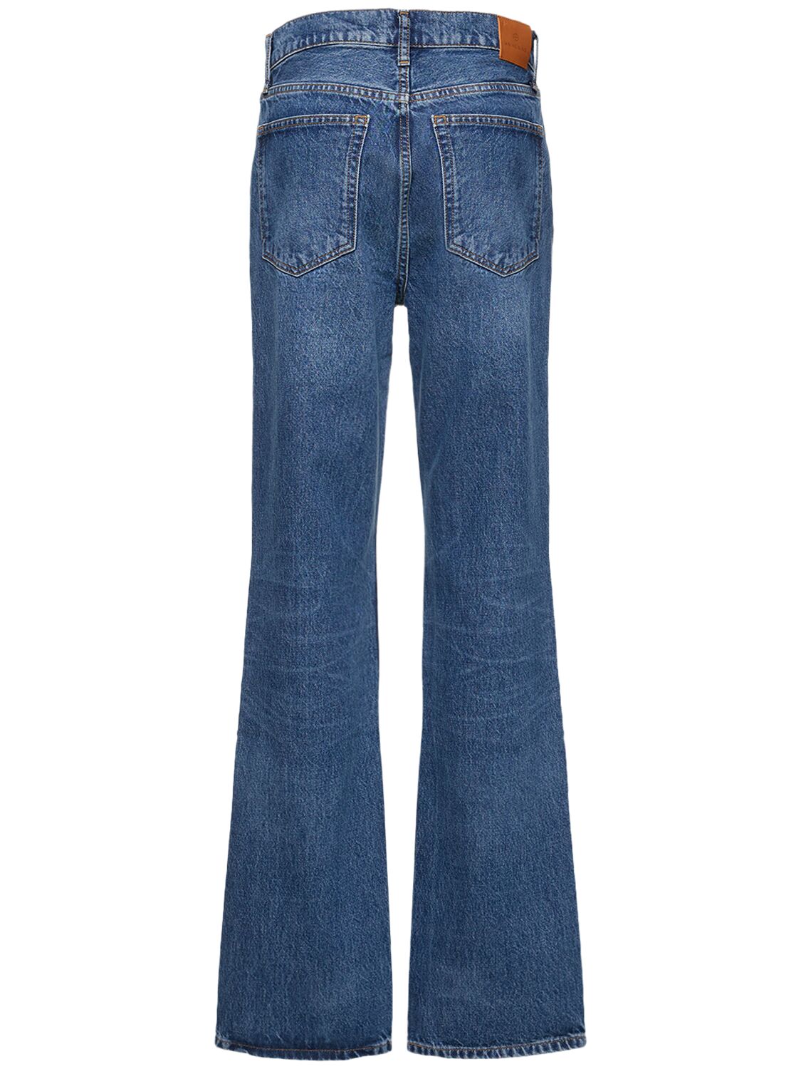 Shop Anine Bing Olsen High Rise Straight Jeans In Blue