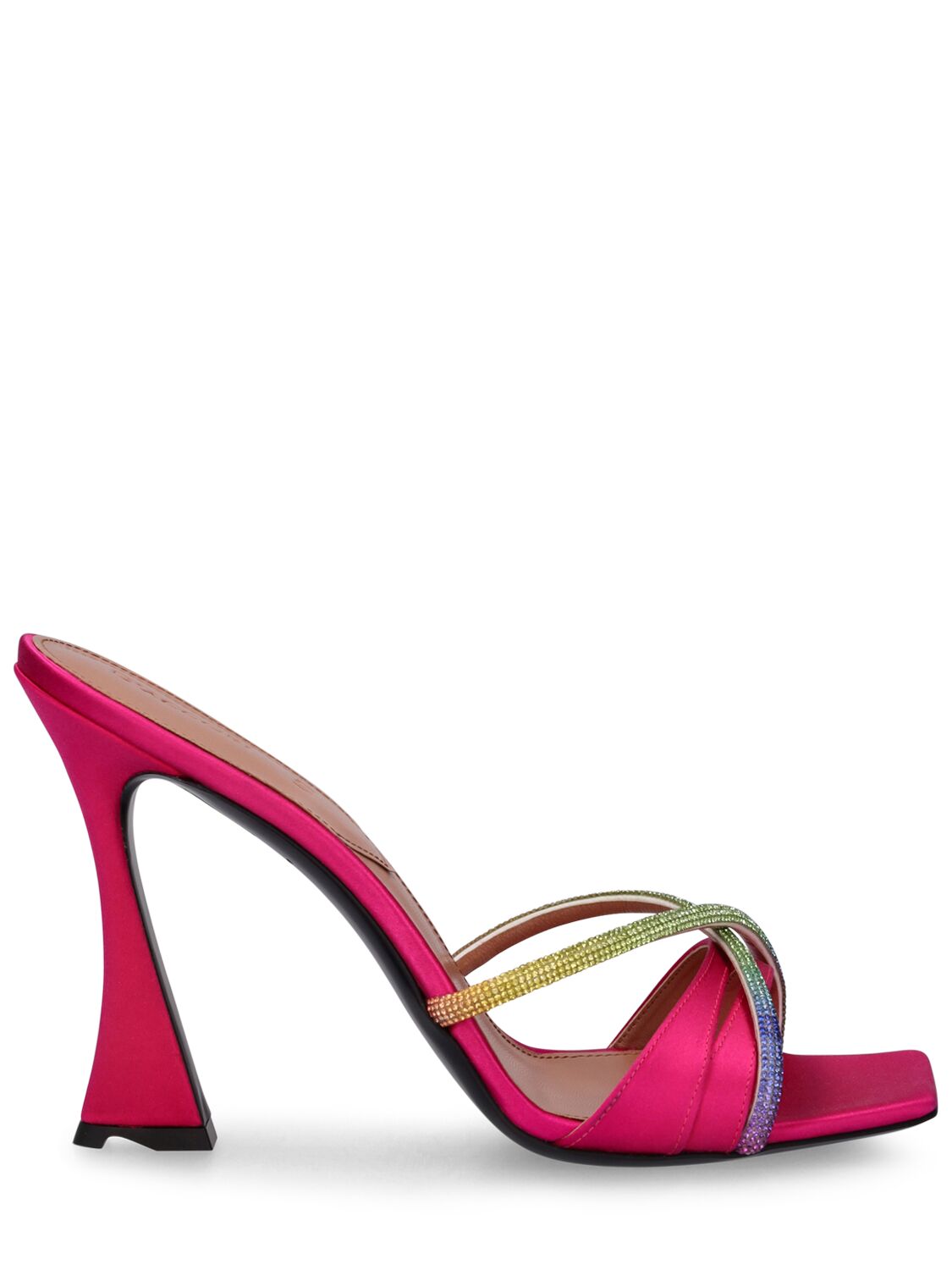 D’accori Women's Lust Metallic Leather Sandals In Pink Crystal