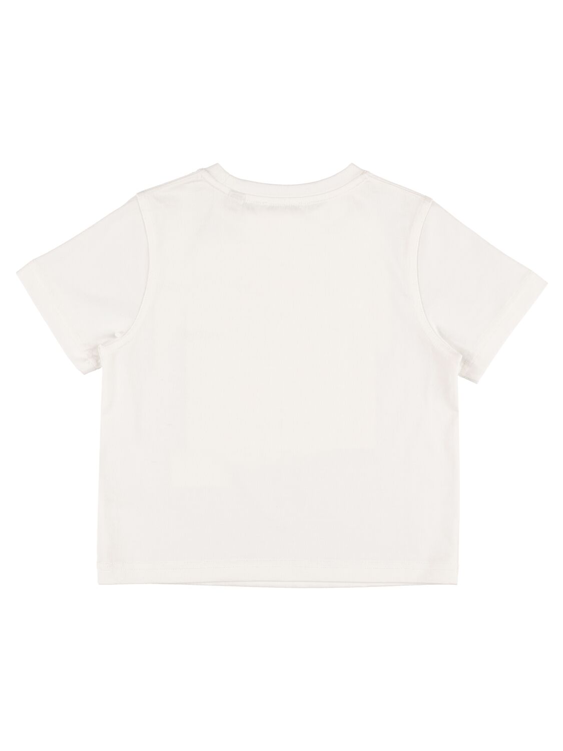 Shop Burberry Logo Print Cotton Jersey T-shirt In White