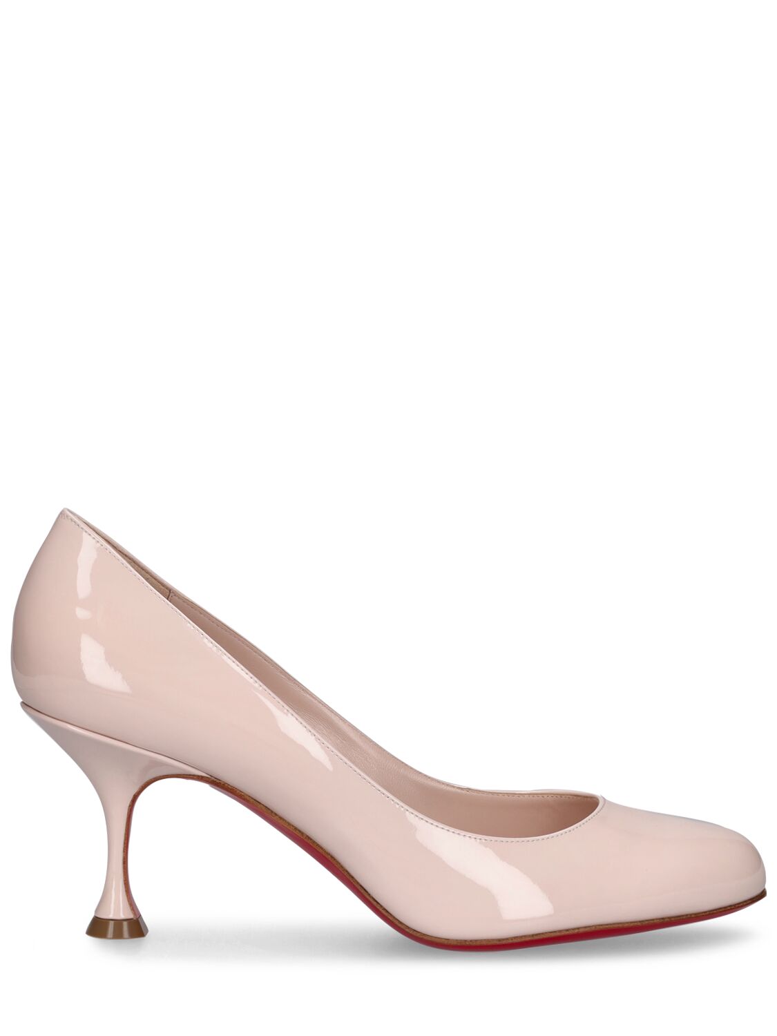 Christian Louboutin Stella Patent Red Sole Pumps In Off White
