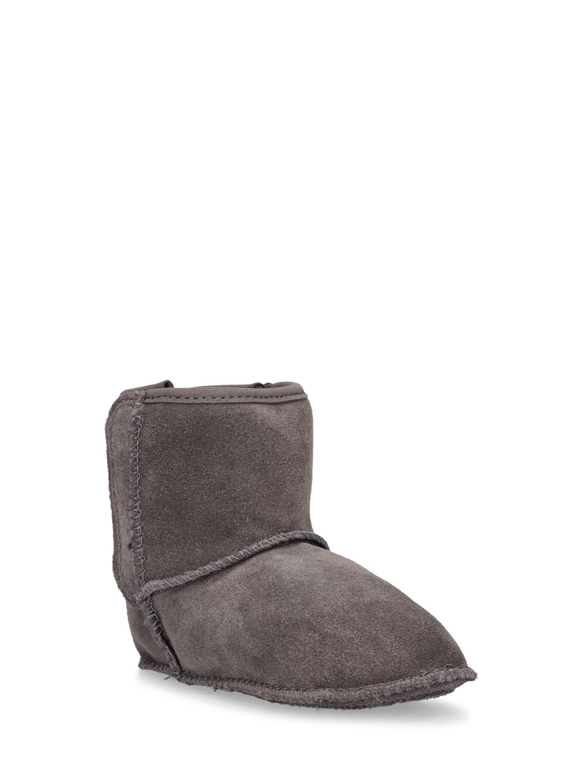 Shop Ugg Baby Classic Shearling Boots In Grey