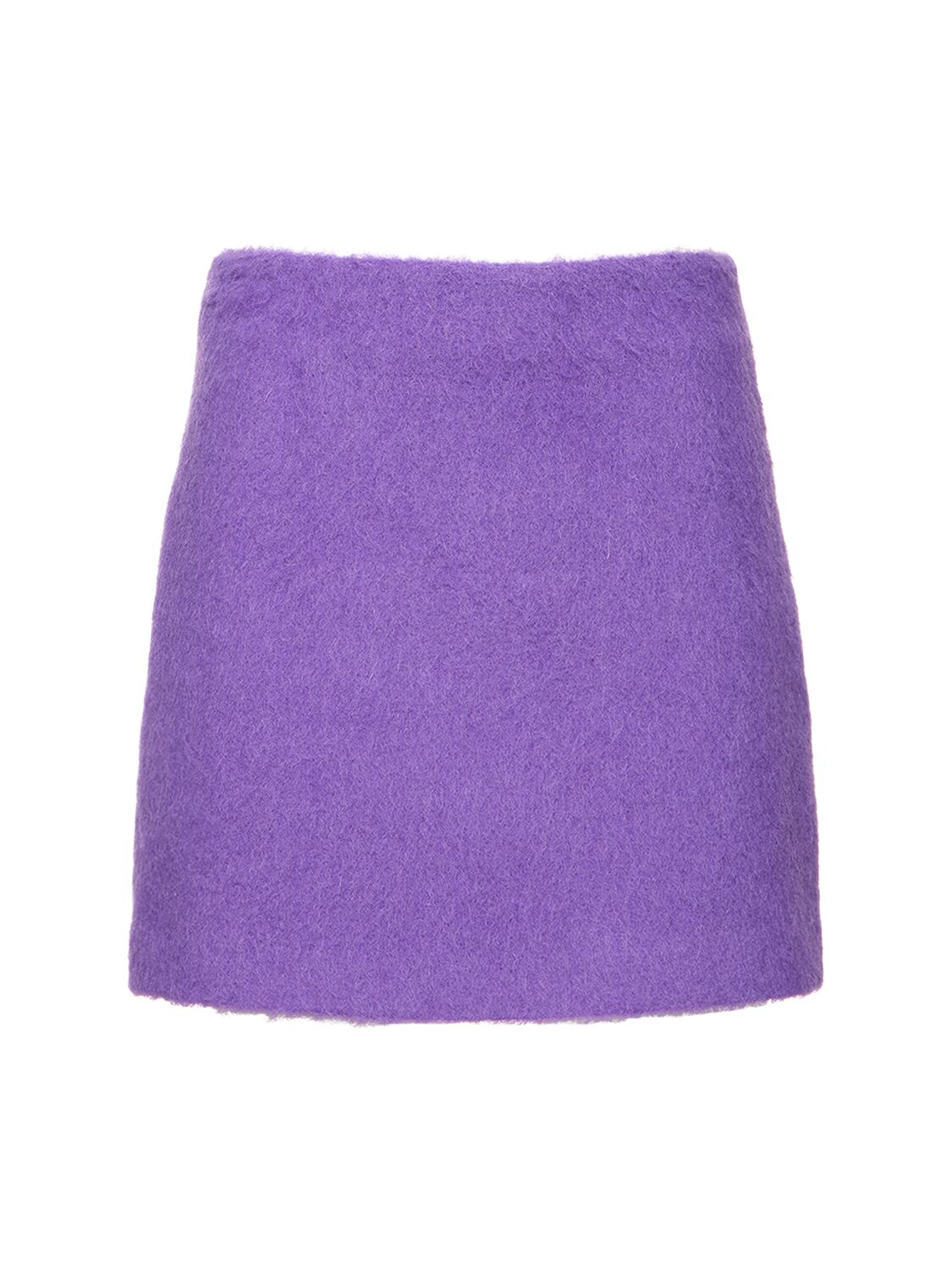 Msgm Minirock Aus Wollmischung In Purple