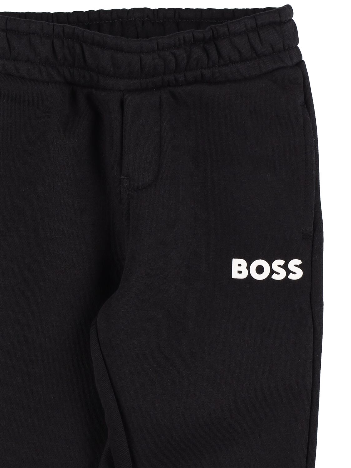 Shop Hugo Boss Cotton Blend Hoodie & Sweatpants W/ Logo In Black