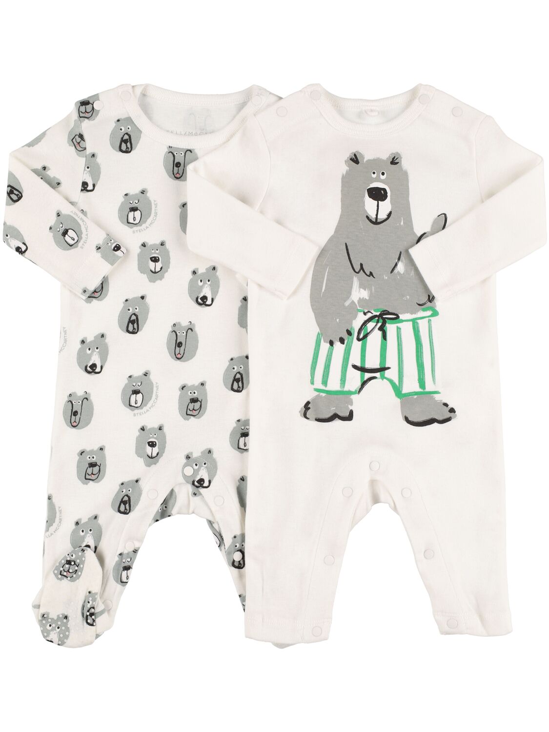 Set Of 2 Printed Organic Cotton Rompers – KIDS-BOYS > CLOTHING > OUTFITS & SETS