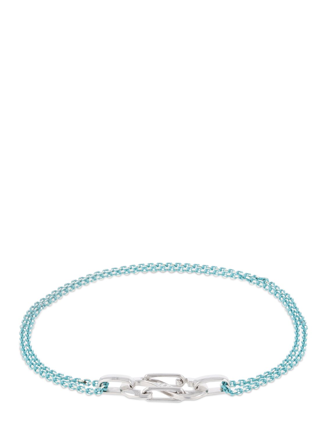 Eéra Romy White Gold And Silver Bracelet In Blue