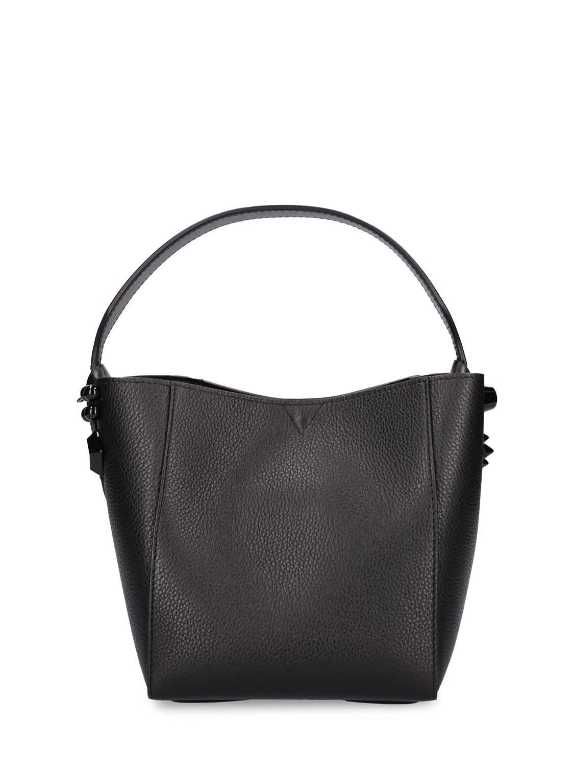 Shop Christian Louboutin Mini Cabachic Leather Bucket Bag In Black