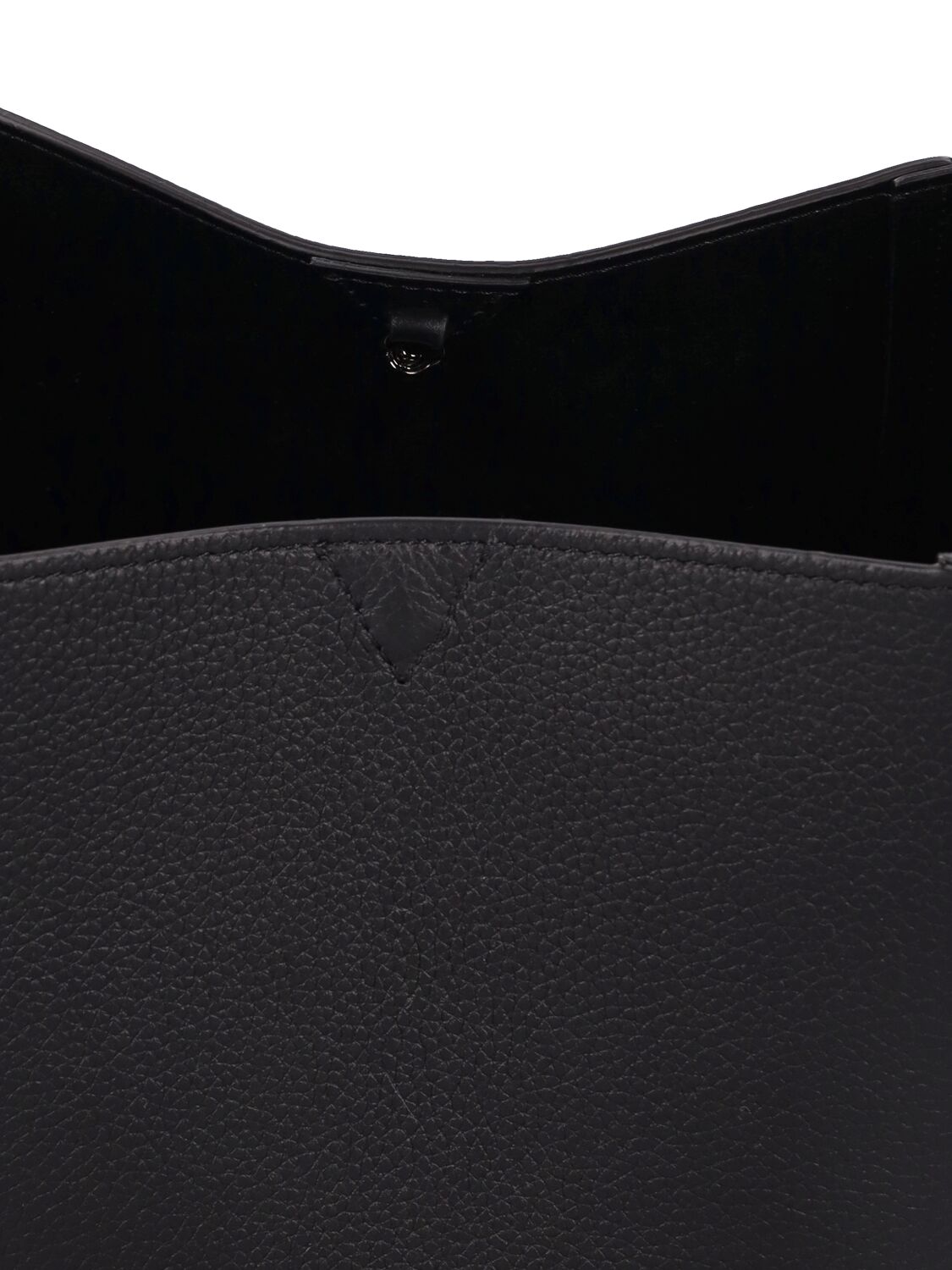 Shop Christian Louboutin Mini Cabachic Leather Bucket Bag In Black