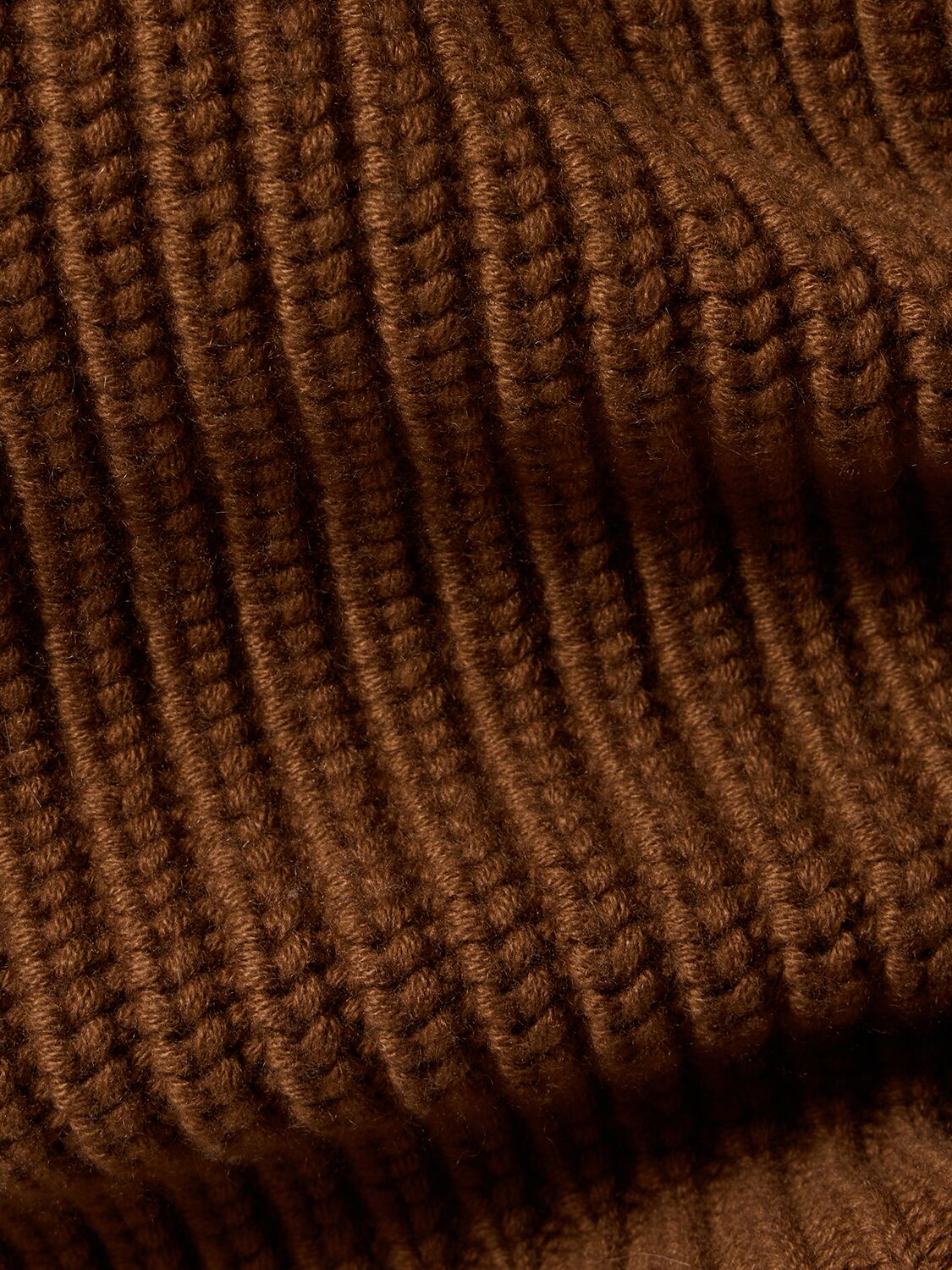 Shop Michael Kors Cashmere Rib Knit Turtleneck Sweater In Light Brown
