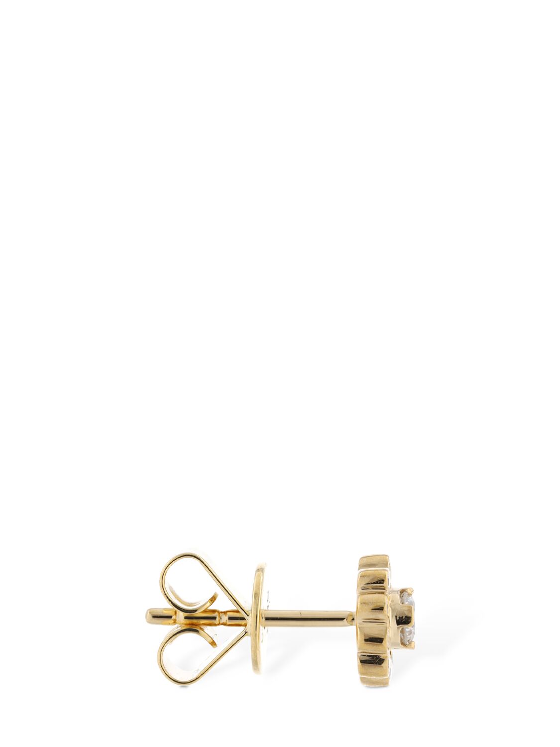 Shop Sophie Bille Brahe Soleil De Fleur Diamond Mono Earring In Gold,crystal