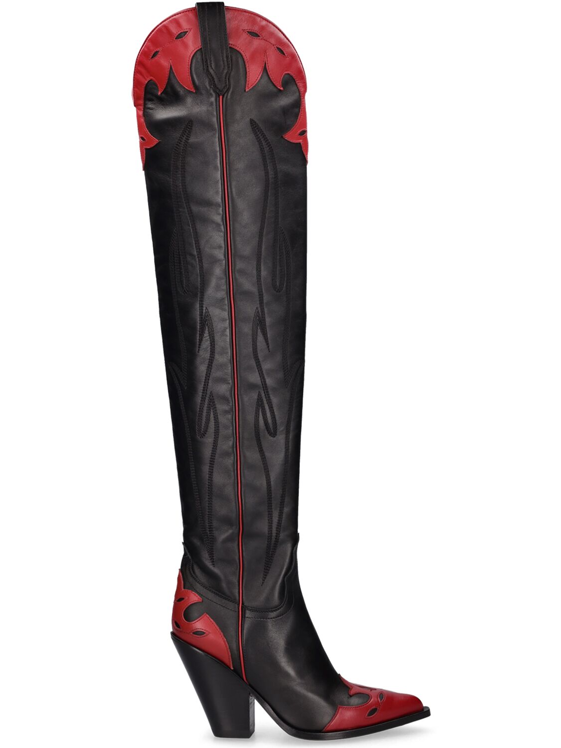 90mm Melrose Leather Over-the-knee Boots – WOMEN > SHOES > BOOTS