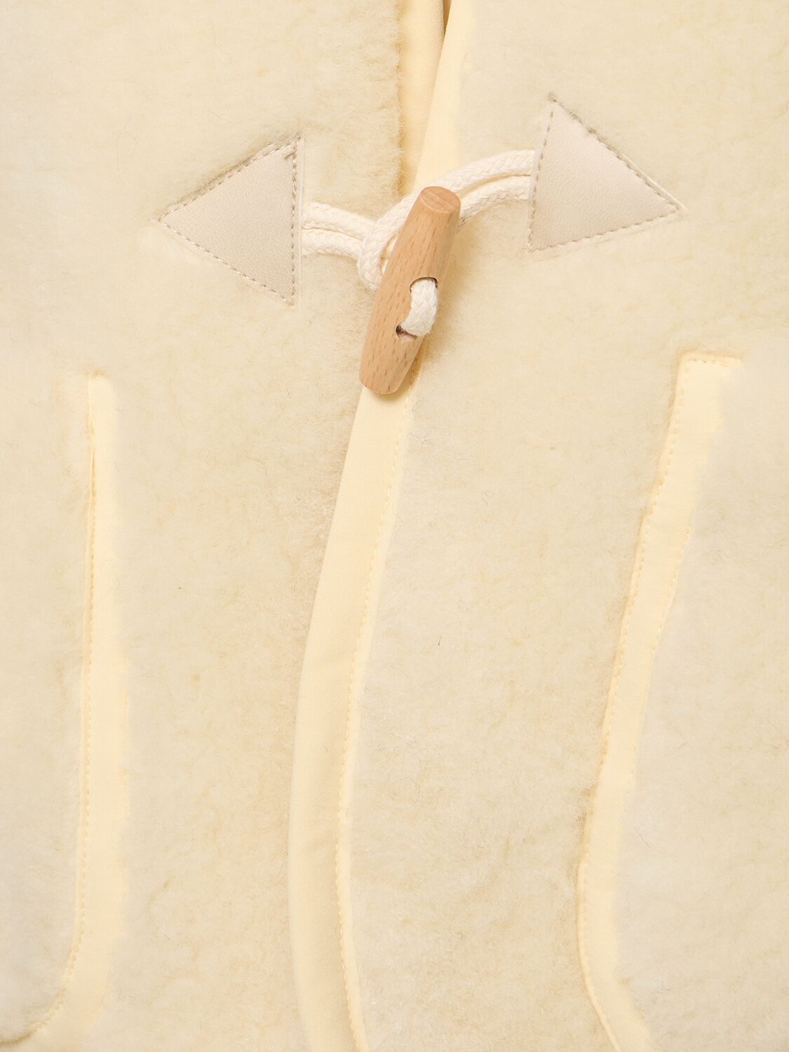 Shop Apc Jules Faux Shearling Vest In Ivory