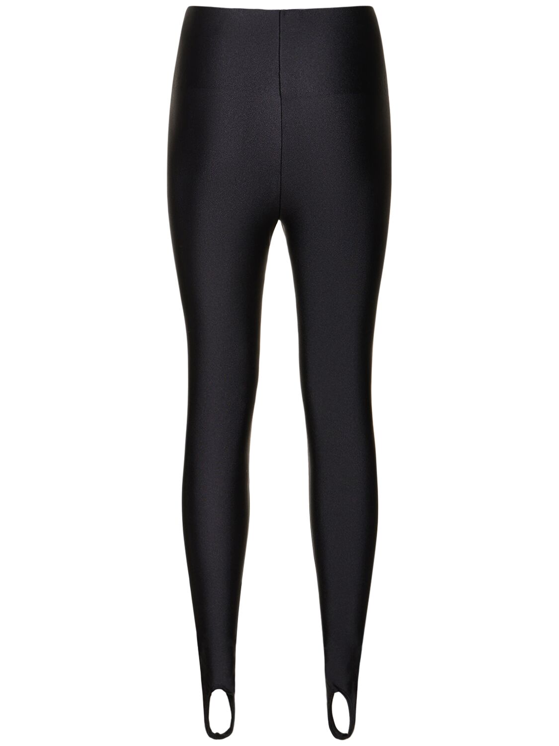 Shop The Andamane New Holly 80's Shiny Lycra Leggings In Black