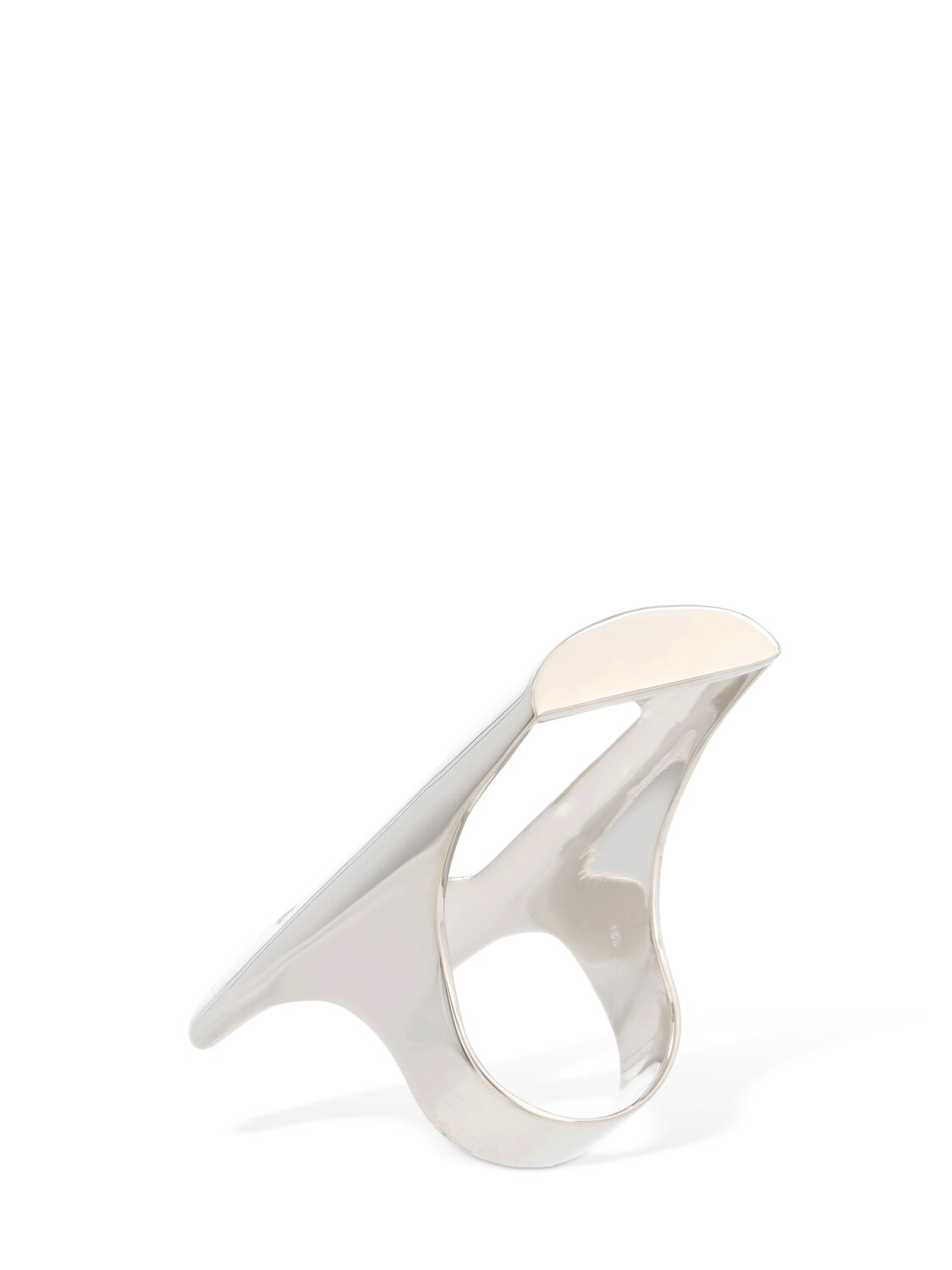 Shop Vetements Lighter Holder Ring In Silver