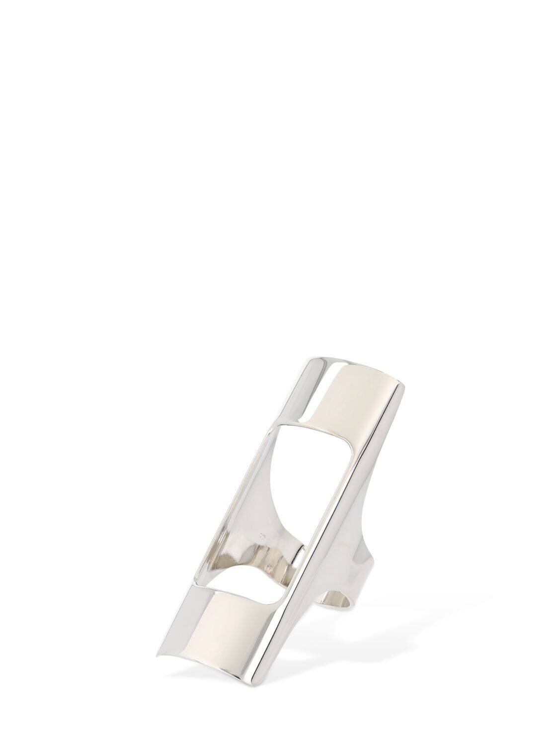 Vetements Lighter Holder Ring In Silver