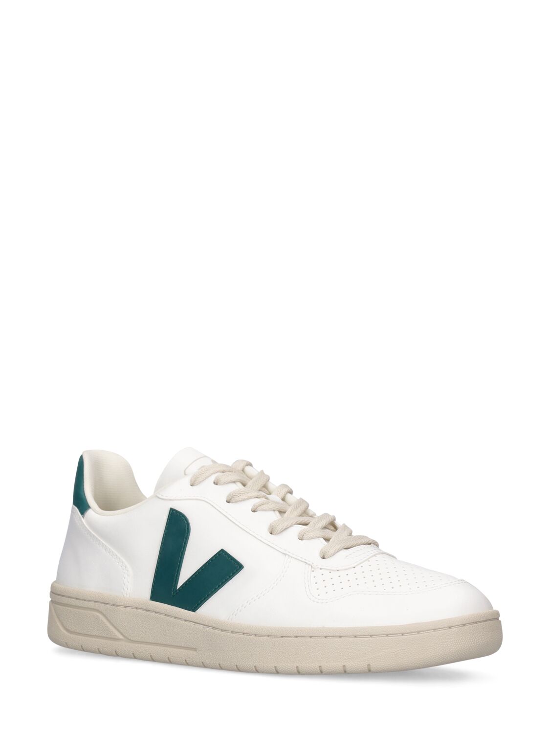 Shop Veja V-10 Sneakers In White,brittany