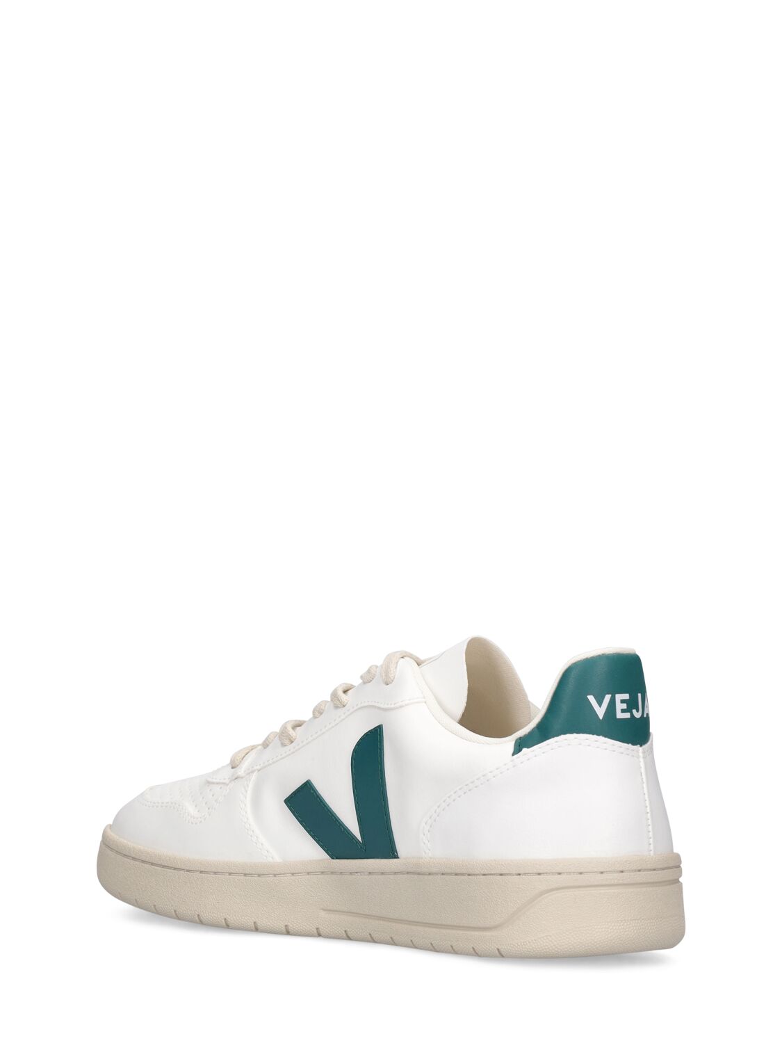 Shop Veja V-10 Sneakers In White,brittany