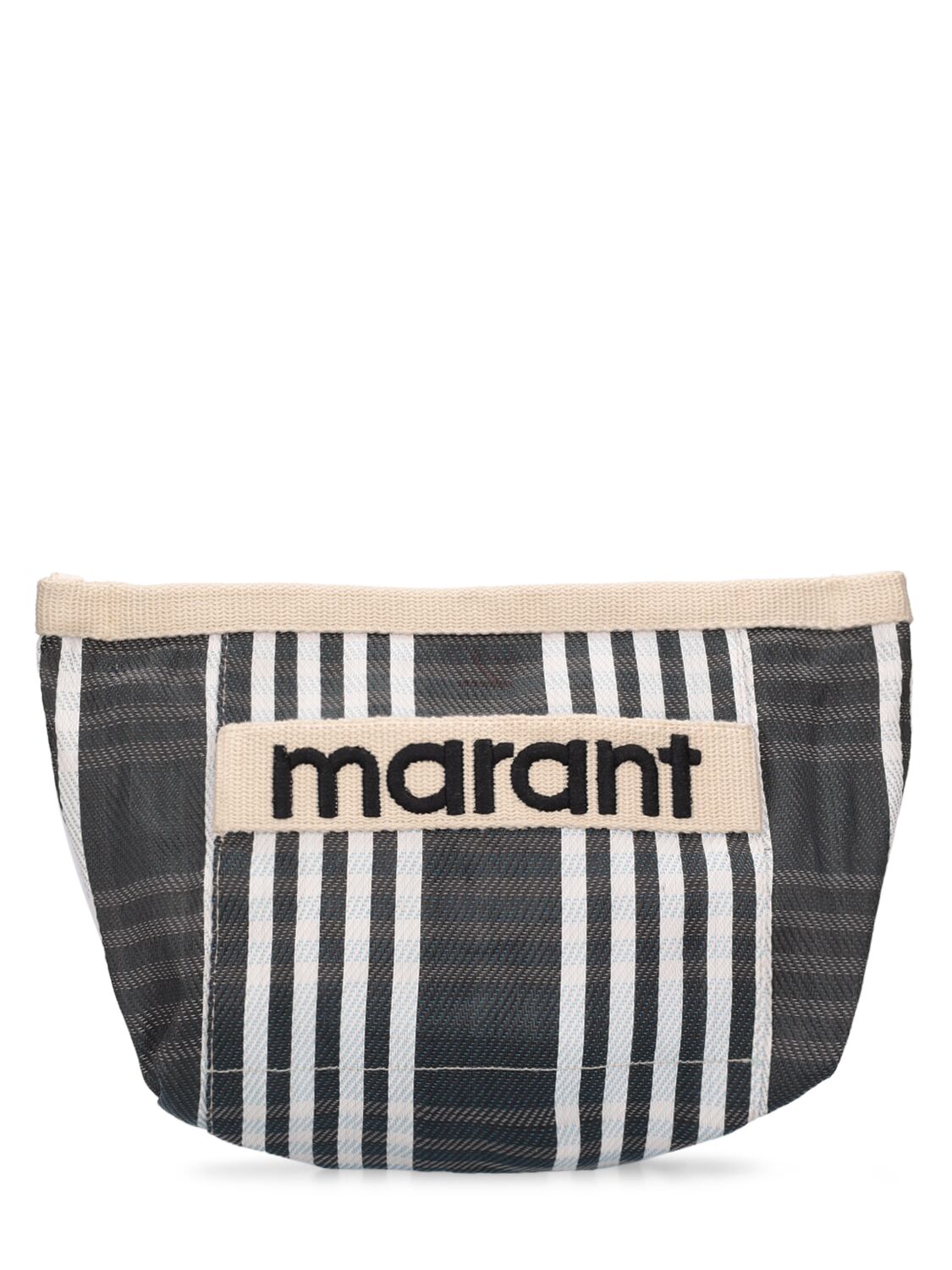 Isabel Marant Powden Striped Nylon Clutch In Multicolour