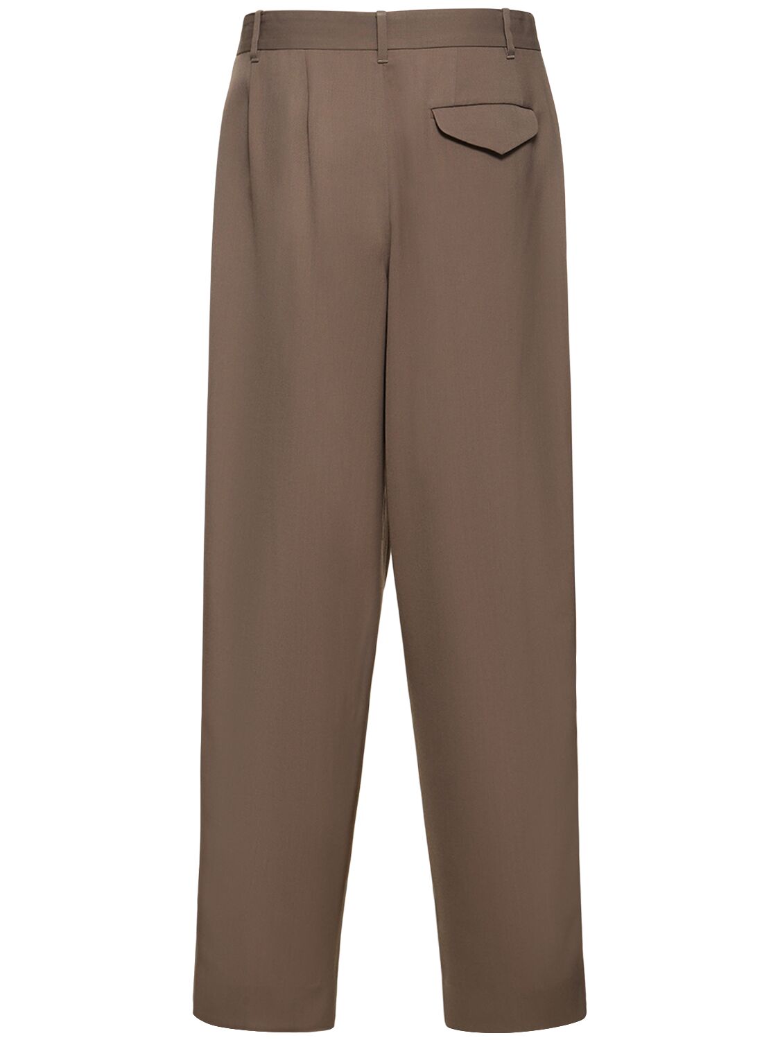 Shop The Row Rufus Wool Blend Pants In Taupe