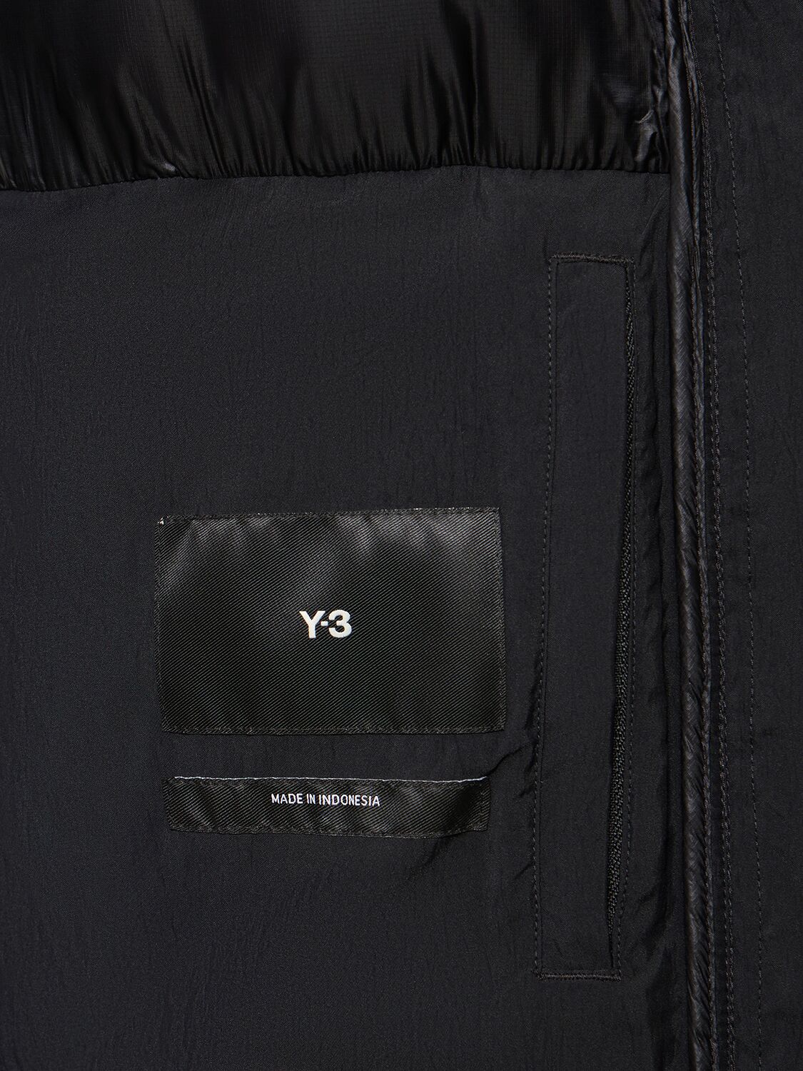 Y-3 Long Down Jacket In Black