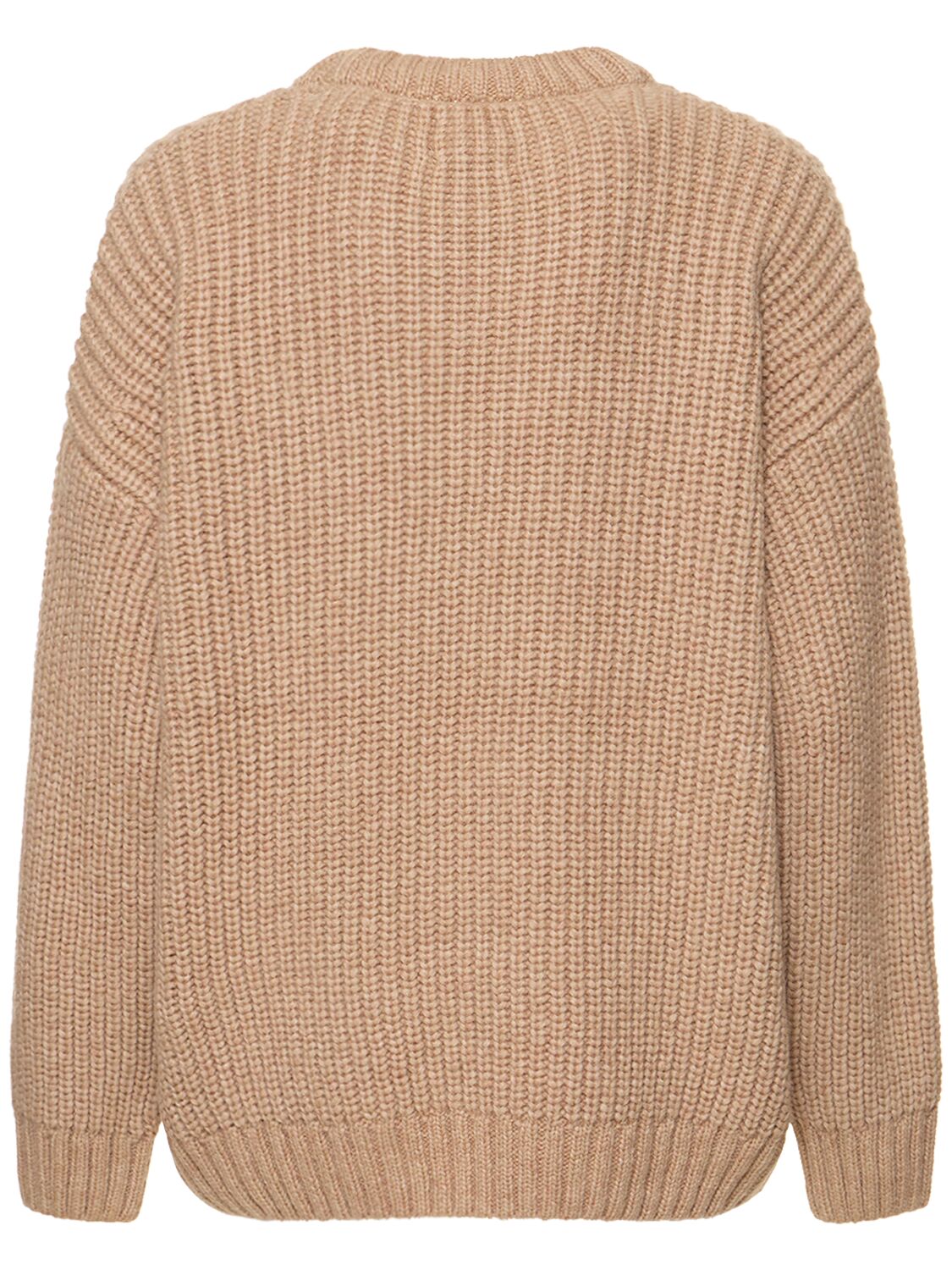 Shop Anine Bing Sydney Wool Blend Crewneck Sweater In Brown