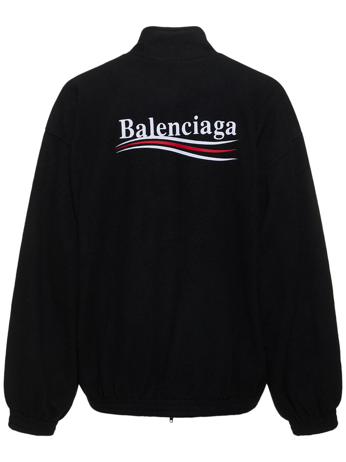 Shop Balenciaga Political Campaign Tech Jacket In Black