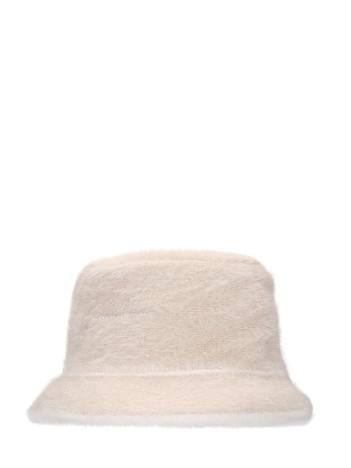 Shop Jacquemus Le Bob Neve Bucket Hat In Off-white