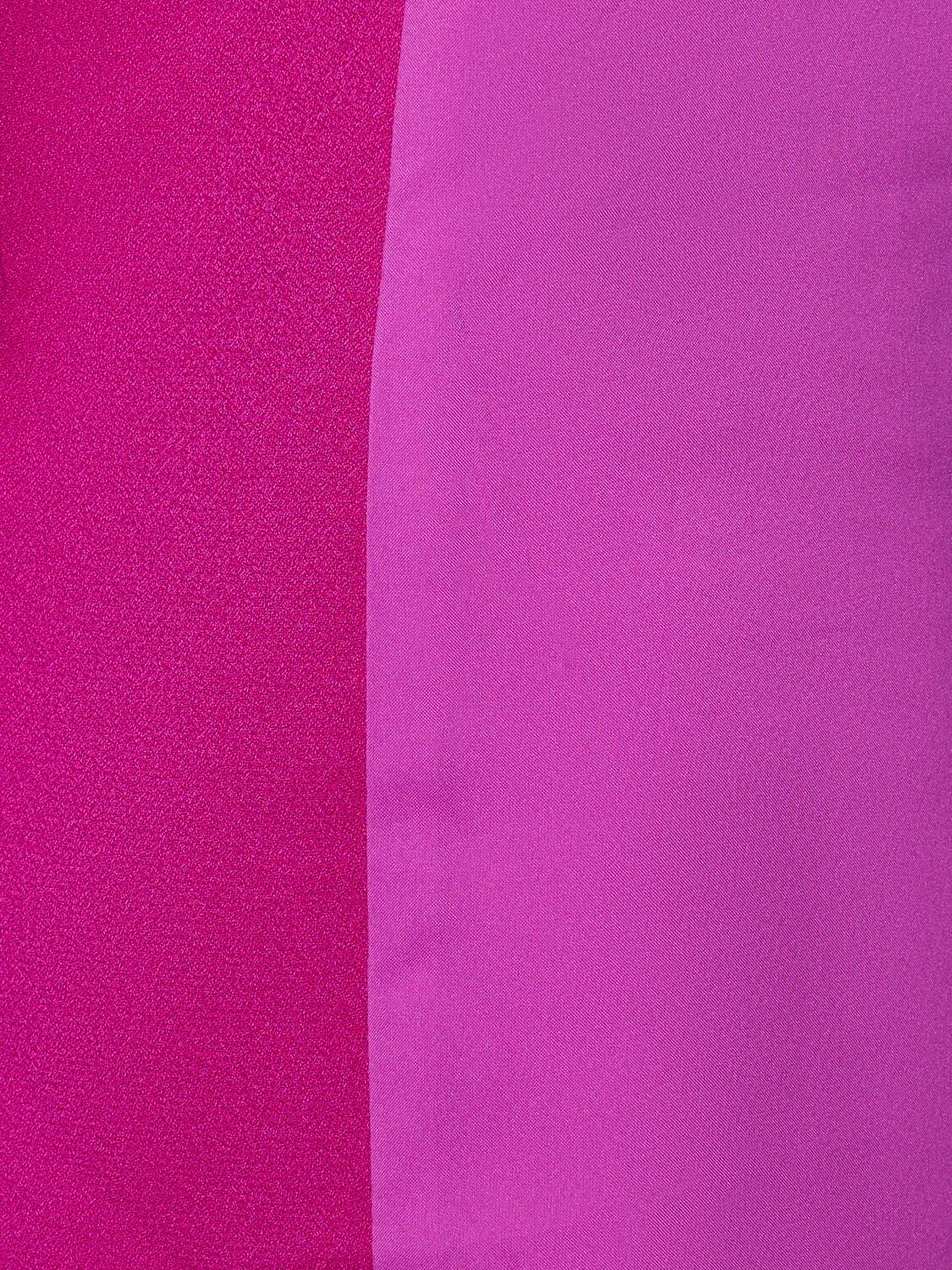 Shop The Andamane Guia Oversize Crepe Satin Blazer In Pink