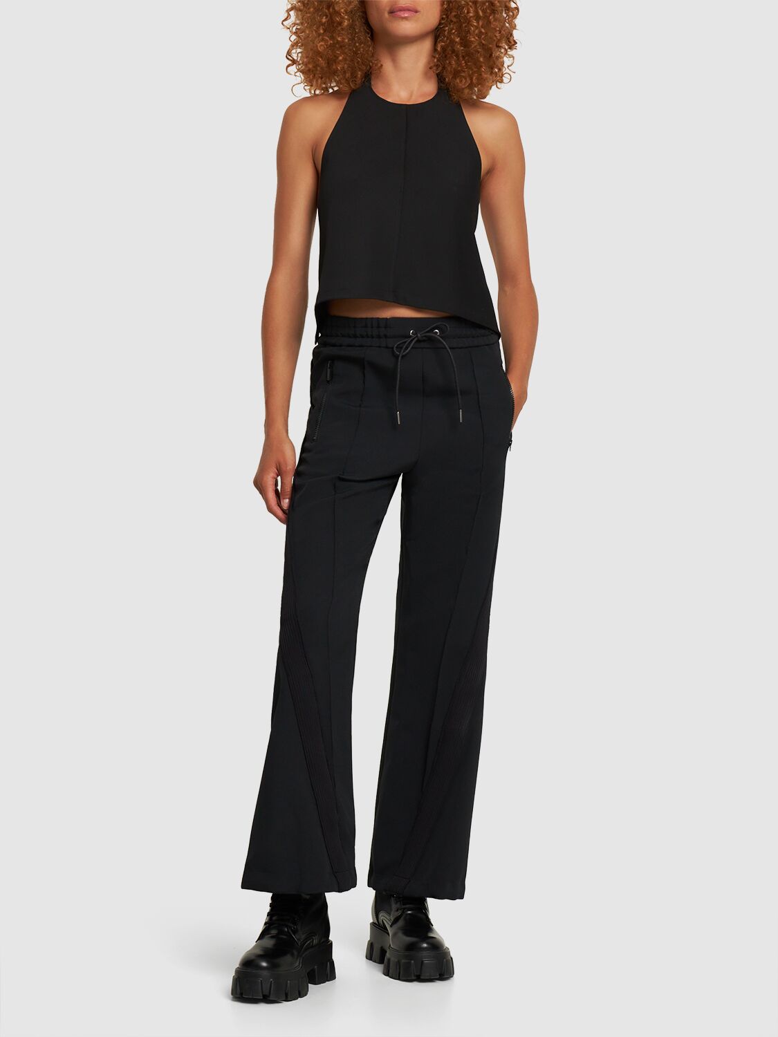 SACAI, Sheer Panel Cargo Drawcord Pants, Women