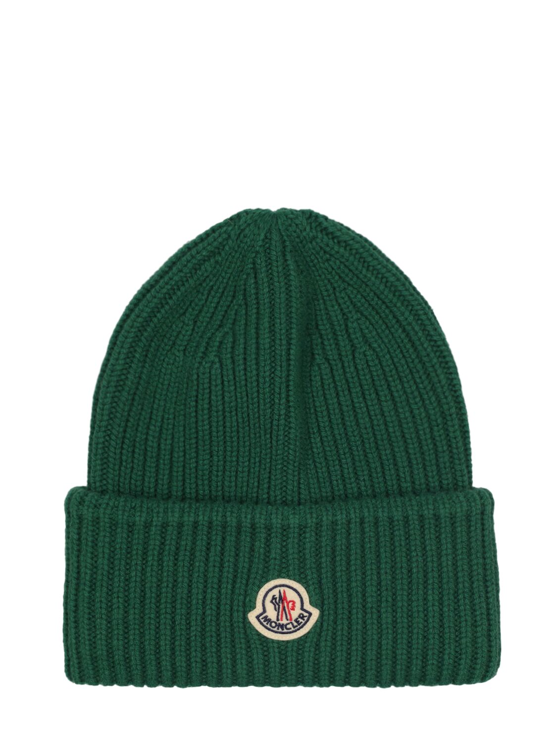 Moncler Cashmere Blend Beanie In Green