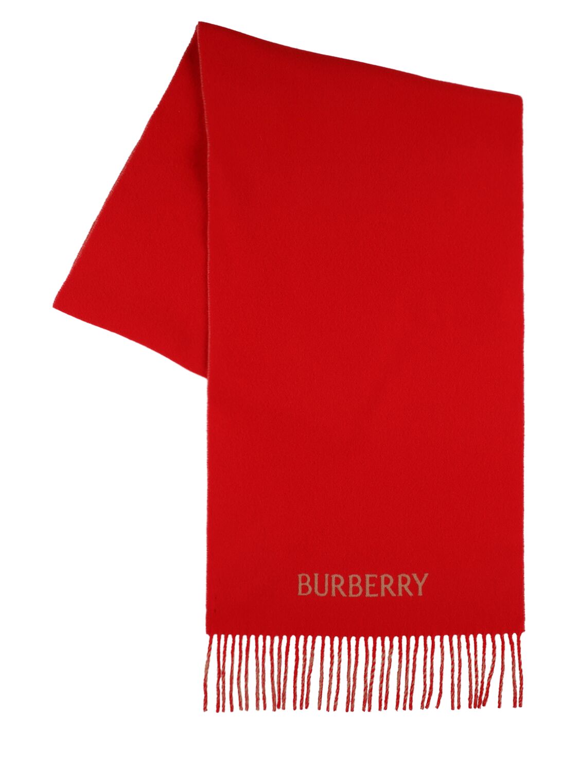 Image of Logo Two Tone Cashmere Scarf
