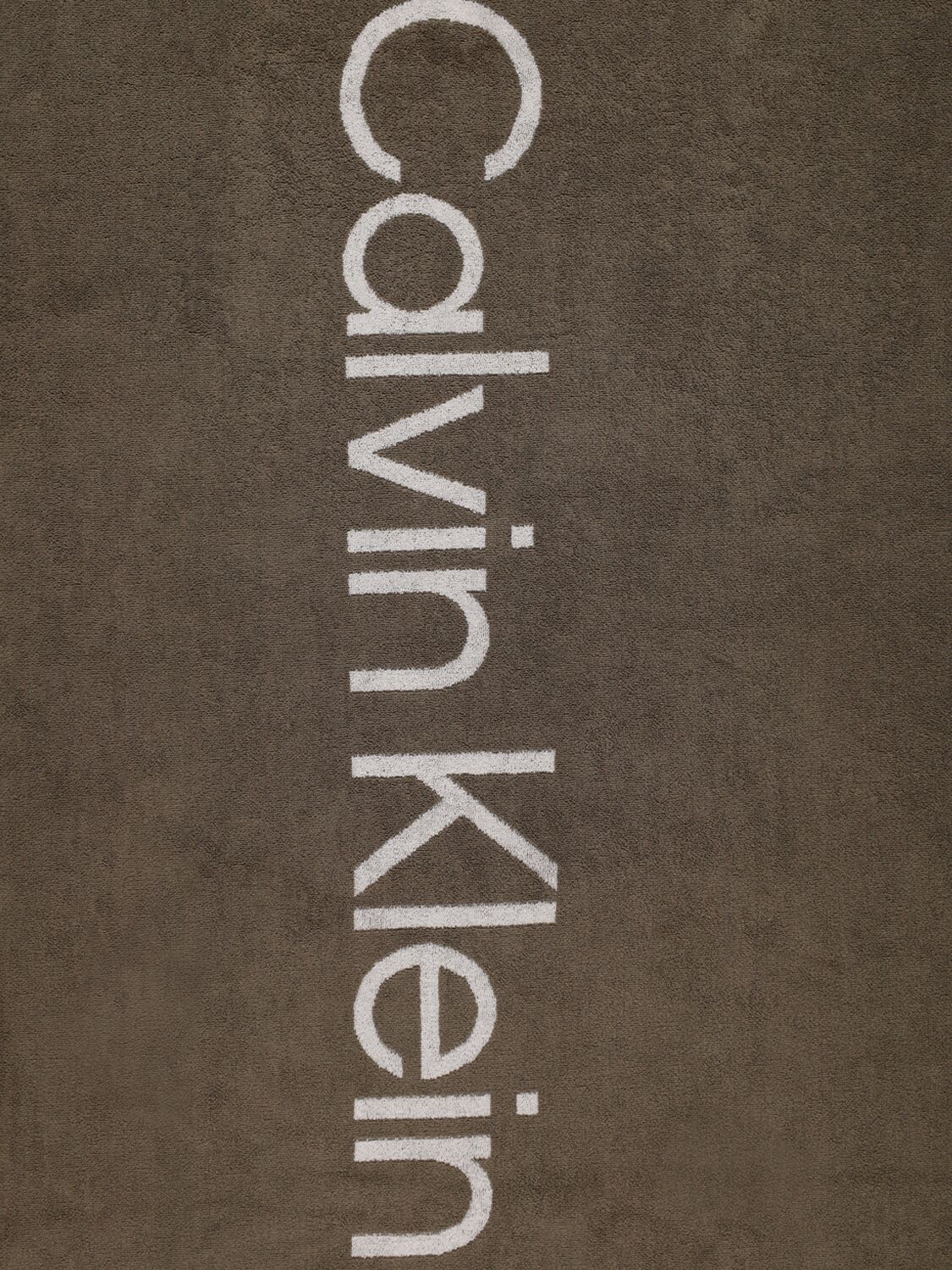 Calvin Klein Logo Cotton Beach Towel