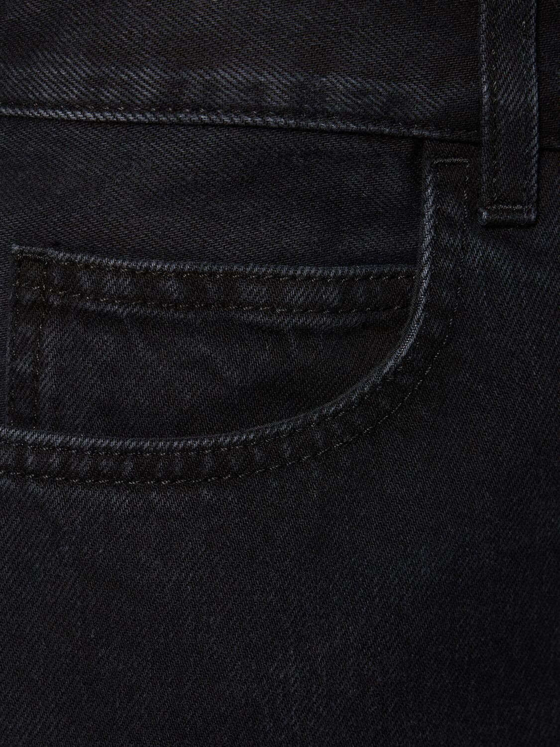 Shop The Row Carlisle Cotton Denim Jeans In Black