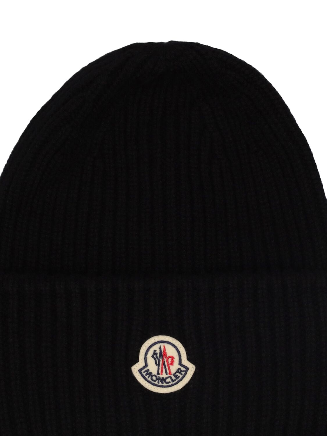 Shop Moncler Wool & Cashmere Blend Beanie In Black