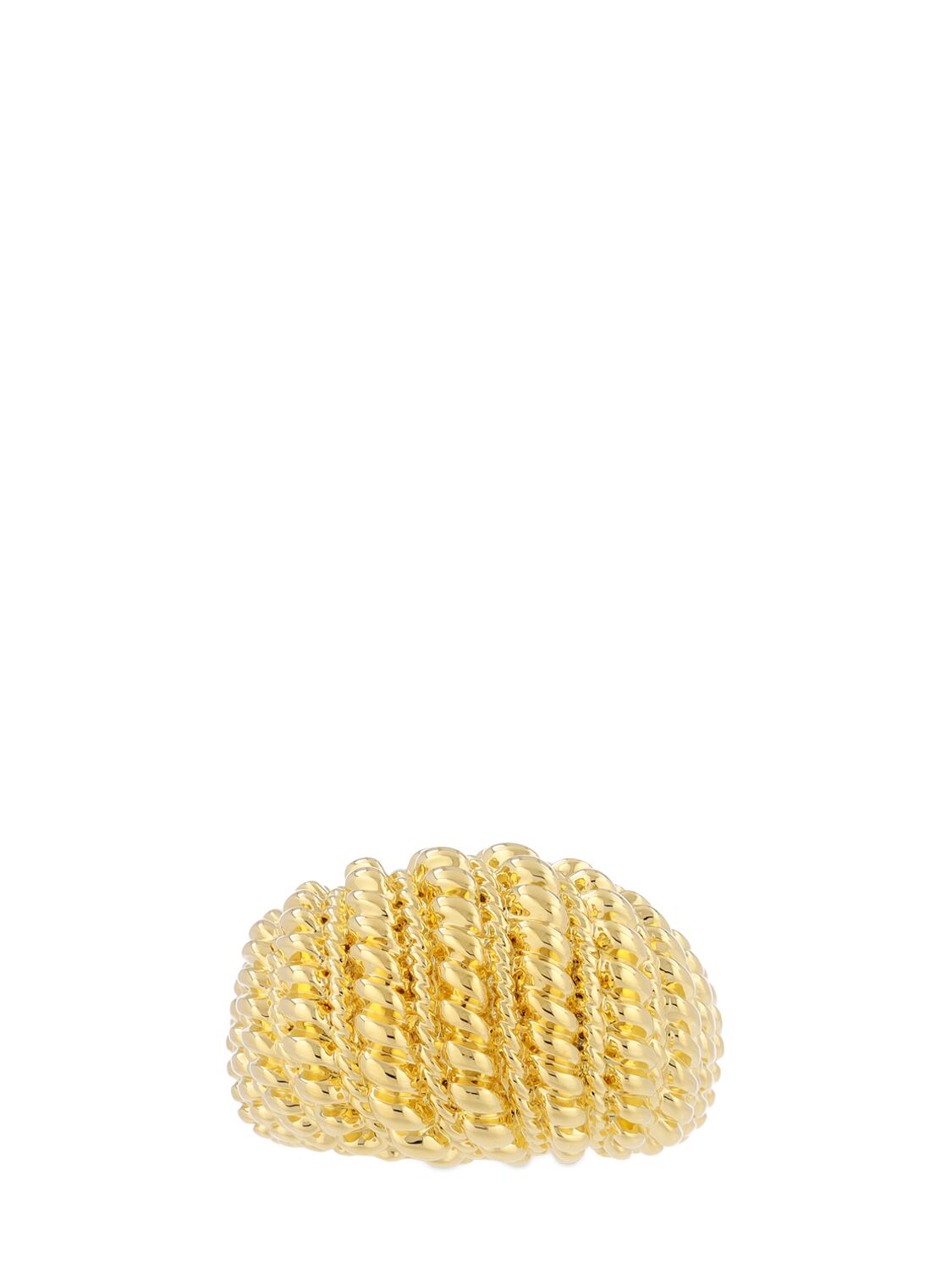 Shop Zimmermann Twisted Rope Dome Ring In Gold