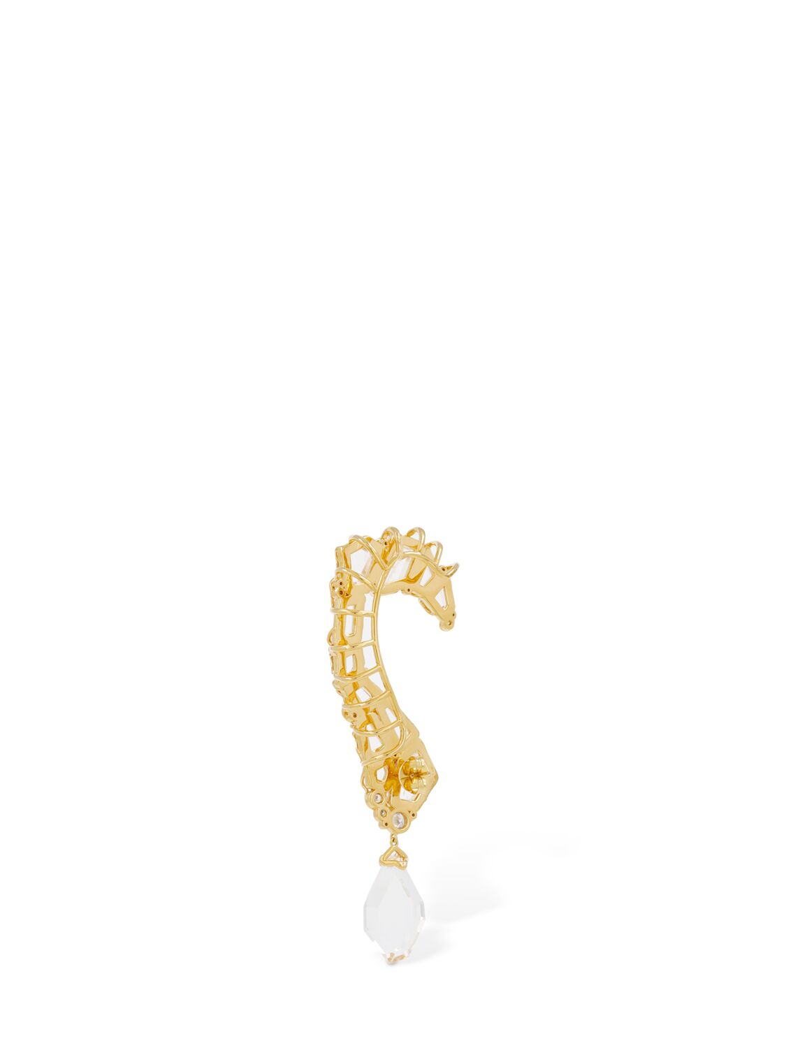 Shop Zimmermann Crystal & Quartz Ear Cuff In Gold