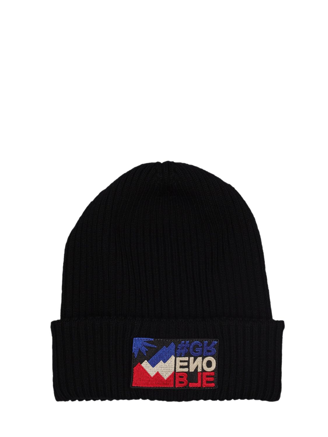 Moncler Extrafine Wool Beanie In Black